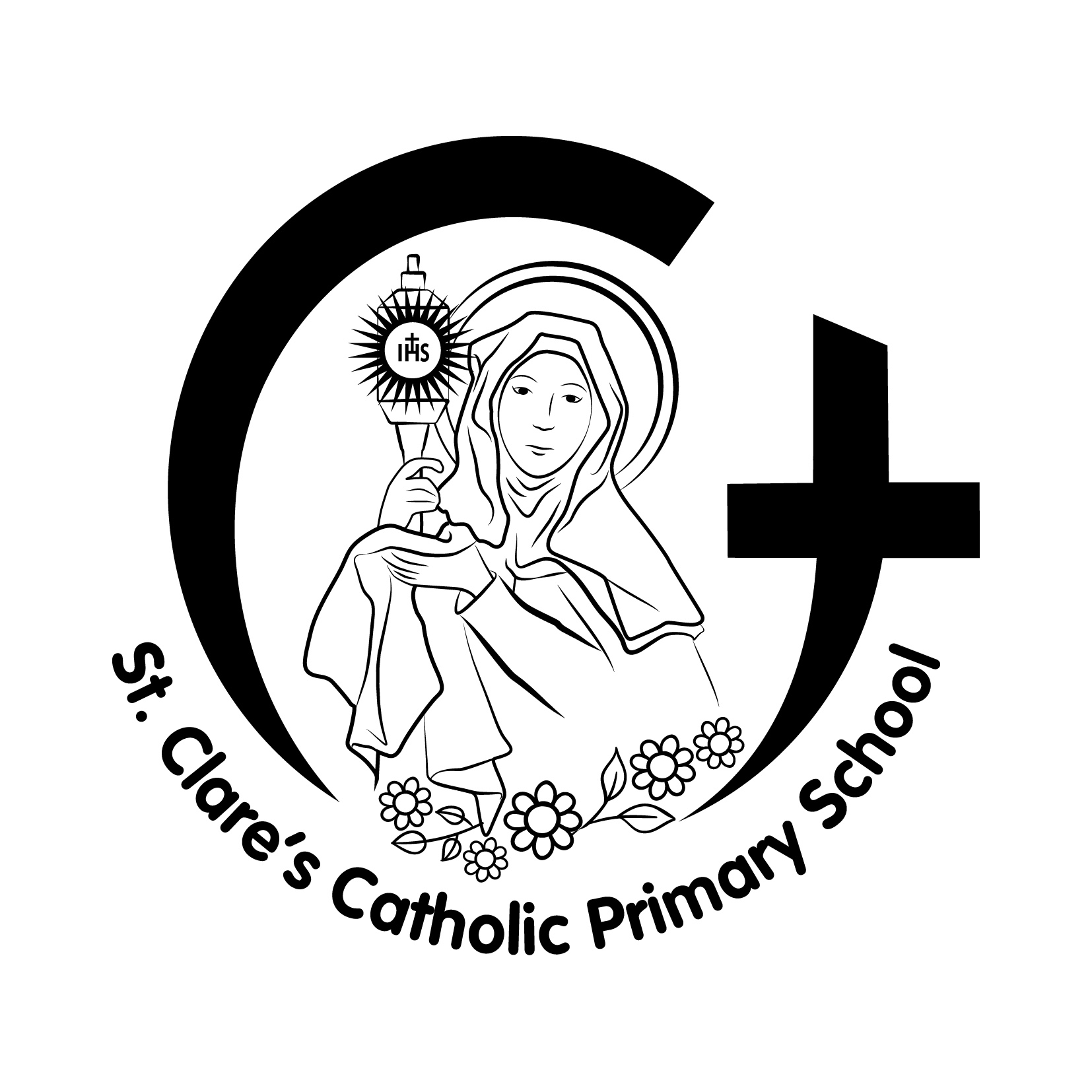 St Clare’s Catholic Primary School logo